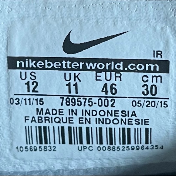 Nike Air Max Premiere Mens Sz 12 Athletic Shoes Sneakers Gray/Silver 789575-002 - Picture 8 of 8